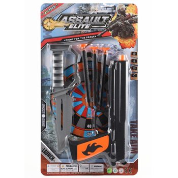ASSAULT ELITE - Pistola com Dardos de Ventosa e Faca (6 un.)