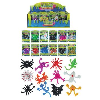 GRANDES FIGURAS ASSUSTADORAS PEGAJOSAS EM DISPLAY (48 un.)