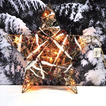 GRANDE ESTRELA DE NATAL LUMINOSA DECORATIVA 45 CM (2 un.)
