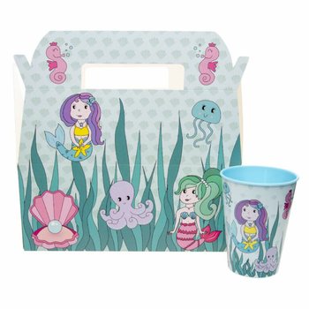 Caixa de Menu Infantil Sereia - 22,5 x 12 x 9,5 cm (24 un.)