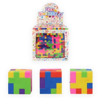 BORRACHA CUBO PUZZLE - EM DISPLAY (120 un.)