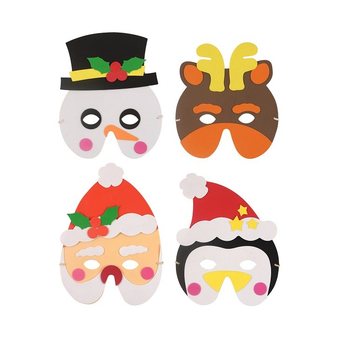 Mix Máscaras de Natal em Espuma (24 un.)