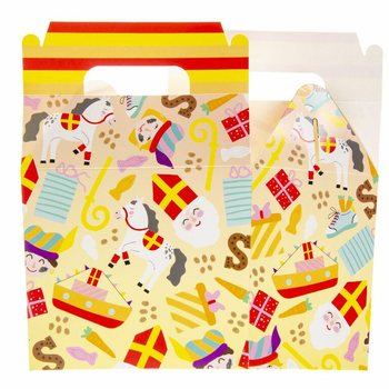 Caixa de Menu SINTERKLAAS / Caixa de Brindes 14x10x17 cm (12 un.)