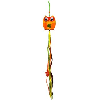 PENDURADOR DECORATIVO - MODELO: CORUJA DE MADEIRA (8 un.)