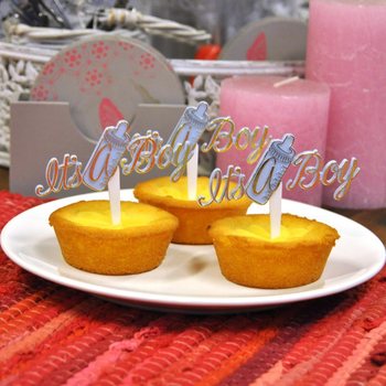 Palitos para Cupcake de Nascimento - It's a Boy (12 un.)
