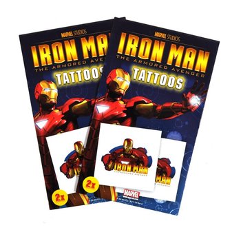 Tatuagens Marvel 2 peças - Modelo Iron Man (50 un.)