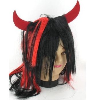 PERUCA DE DIABO COM CORNOS (5 unid.)