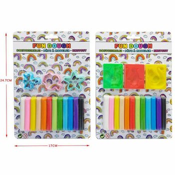 Cart&atilde;o Grande: Plastilina e Moldes (12 Rolos)