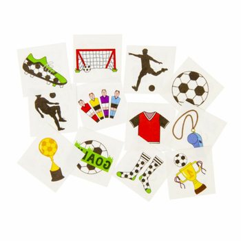 Tatuagens Fun Futebol - Expositor com 48 Embalagens (12 Tatuagens por pack)