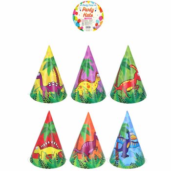 CHAPÉUS DE FESTA MIX DINOSSAURO (120 UNIDADES)