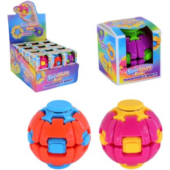 BOLA FIDGET SPINNER SPIN & POP - SPIN SHIFT BALL - EM DISPLAY (24 un.)