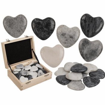 PEDRA NATURAL EM FORMA DE CORAÇÃO - PEDRAS DE PREOCUPAÇÃO (36 un)