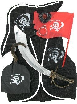 Kit de Disfarce de Pirata para Crianças (Pack de 2)