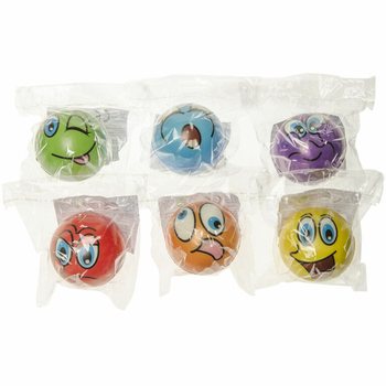 BOLAS ANTIESTRESSE SMILEY EM EXPOSITOR (24 un.)