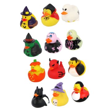 Patinhos de Banho Halloween Mix (12 unidades) - 6 x 5 cm