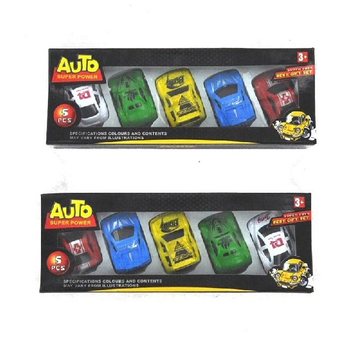 5 Mini Carros Pull-Back em Caixa (3 un.)