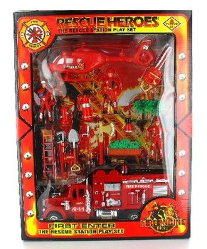 Grande Set de Brinquedo de Bombeiros - Modelo 2