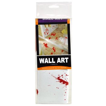 Autocolantes de Parede Pegadas de Sangue Halloween (2 un.)