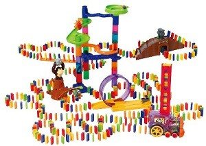 PLAYGO - Jogo de Dominó Deluxe com Comboio - 500 Peças