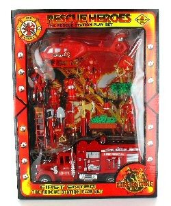 Grande Set de Brinquedo de Bombeiros - Modelo 2