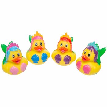 Mix de Patos de Banho Sereia - 5x5 Cm. (4 ud.)