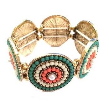 Pulseira elástica de luxo estilo Ibiza (1 un)