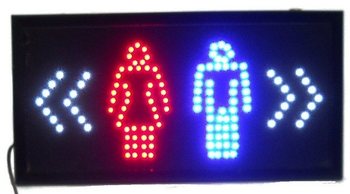Painel Publicit&aacute;rio LED - CASAS DE BANHO / WC