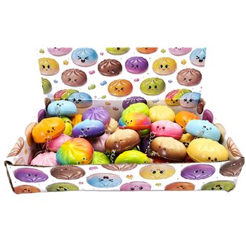 RAGE - PORTA-CHAVES SQUISHY DUMPLINGS - MIX DE CORES - EM EXPOSITOR (24 un.)