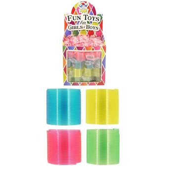 MINI ESPIRAIS COLORIDAS Ø3 CM EM DISPLAY (72 un.)