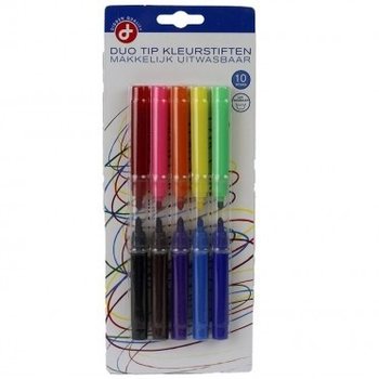10 UNIDADES CANETAS DE COLORIR EM CARTÃO (12 un.)