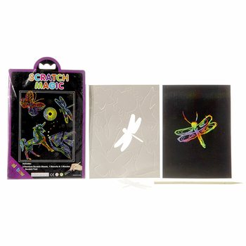 CONJUNTO DE DESENHO DE RASPAR MÁGICO (24 un.)
