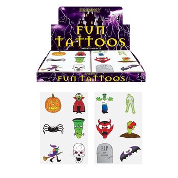 TATUAGENS DIVERTIDAS – MODELO HALLOWEEN (96 unid.)