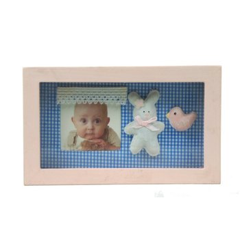 Moldura 3D de madeira para quarto infantil - Modelo 3 (6 un.)