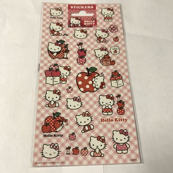 AUTOCOLANTES: HELLO KITTY, Dim. 20 x 10 cm (10 un.)