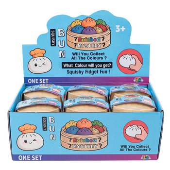 RAGE - Dumplings Squishy Bun GRANDES (8.5 x 8.5 x 4.8 cm) - Brinquedo Fidget Viral 2026 (12 un.)
