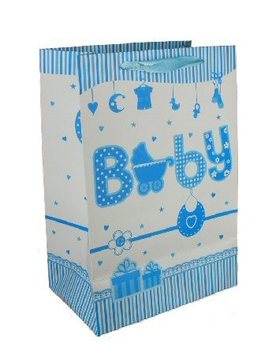 Saco de Presente Nascimento - Azul Beb&eacute; (12 un.)