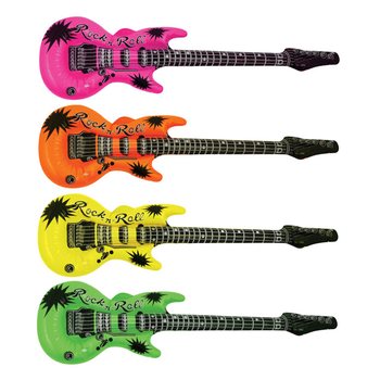 Guitarra Insufl&aacute;vel Mix Neon - 95cm (12 unidades)