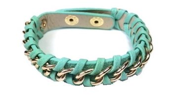 Pulseira entrançada menta (1 un.)