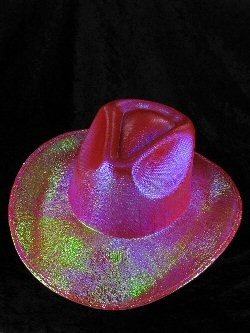 Chapéu de Cowboy com Purpurina - Vermelho