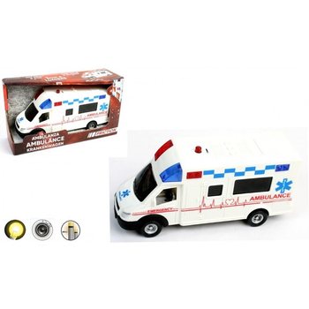 AMBULÂNCIA GRANDE DE FRICÇÃO COM LUZ E SOM (6 unid.)
