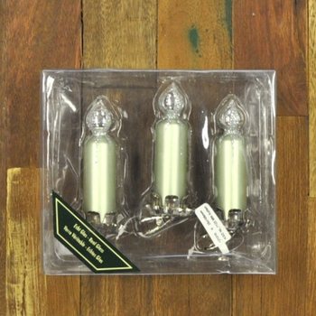 3 Velas Decorativas para Árvore de Natal com Clip (Lote de 6)