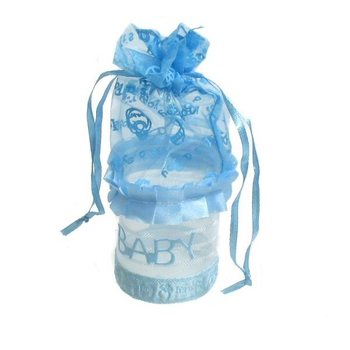 EMBALAGEM DE PRESENTE DE NASCIMENTO - AZUL BEBÉ (12 un.)