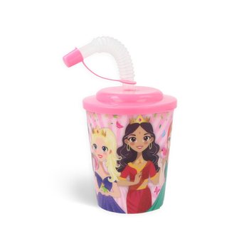 COPO / COPO DE GELADO COM PALHINHA – PRINCESAS (12 un.)