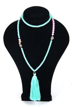 Colar Verde Menta - Estilo Ibiza (1 un)
