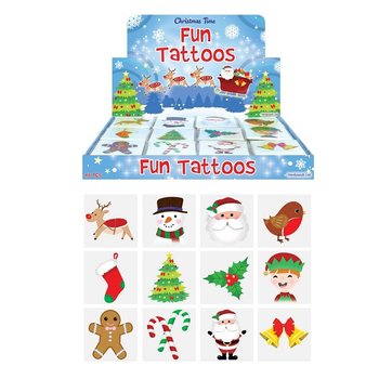 TATUAGENS DIVERTIDAS – MODELO NATAL (48 pacotes x 12 un.)