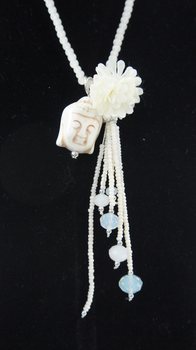 Colar de Buda Creme (1 un.) | Estilo Ibiza Boho