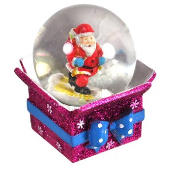 GLOBO DE NEVE DE NATAL EM EXPOSITOR (8 un.)