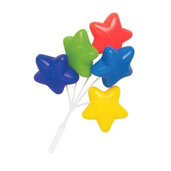 Palitos para Cupcakes - Ramo de Balões Estrela (14 un.)