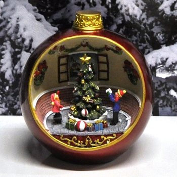 Ornamento de Natal de Luxo com Luz e Som