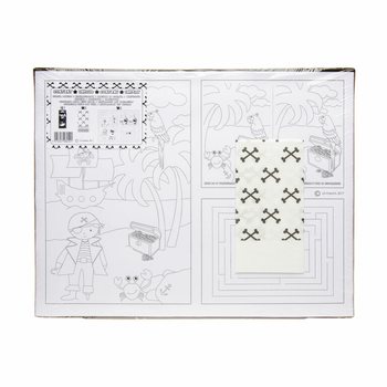 CAIXA HORECA COMPLETA PIRATA - 48x Conjuntos de L&aacute;pis + 100x Desenhos para Colorir + 100x Guardanapos (248 un.)